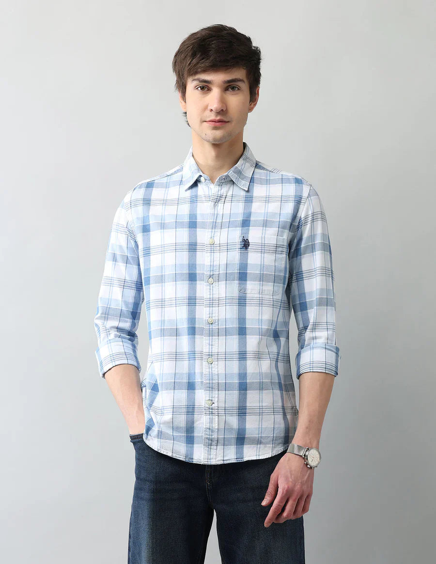 Denim Co Indigo Blue Cotton Men&