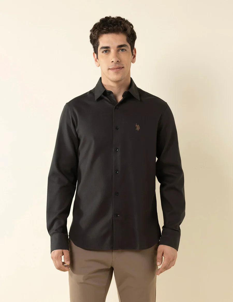 Choco Brown Casual Wear Linen Cotton Shirt
