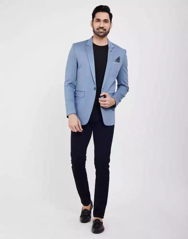 Light Blue Blazer And Black Pants Black Pants Light Blue Blazer Online