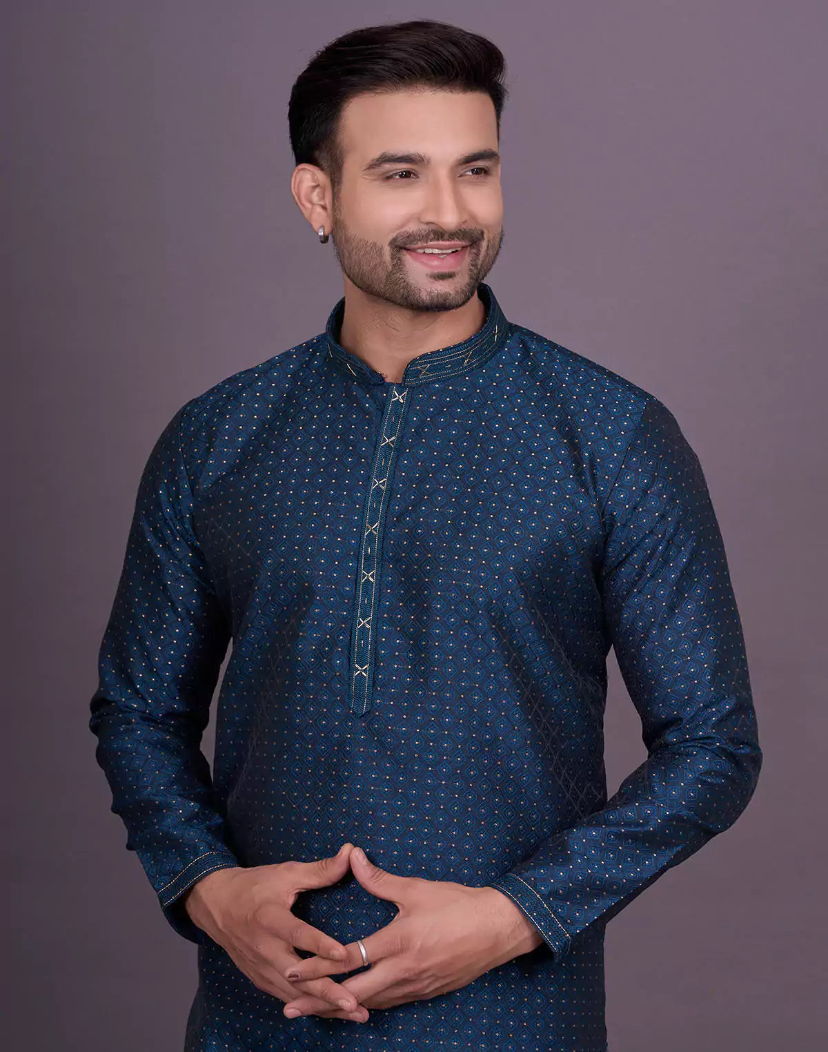 Rama Self Brocade Weaving Jacquard Kurta Pyjama