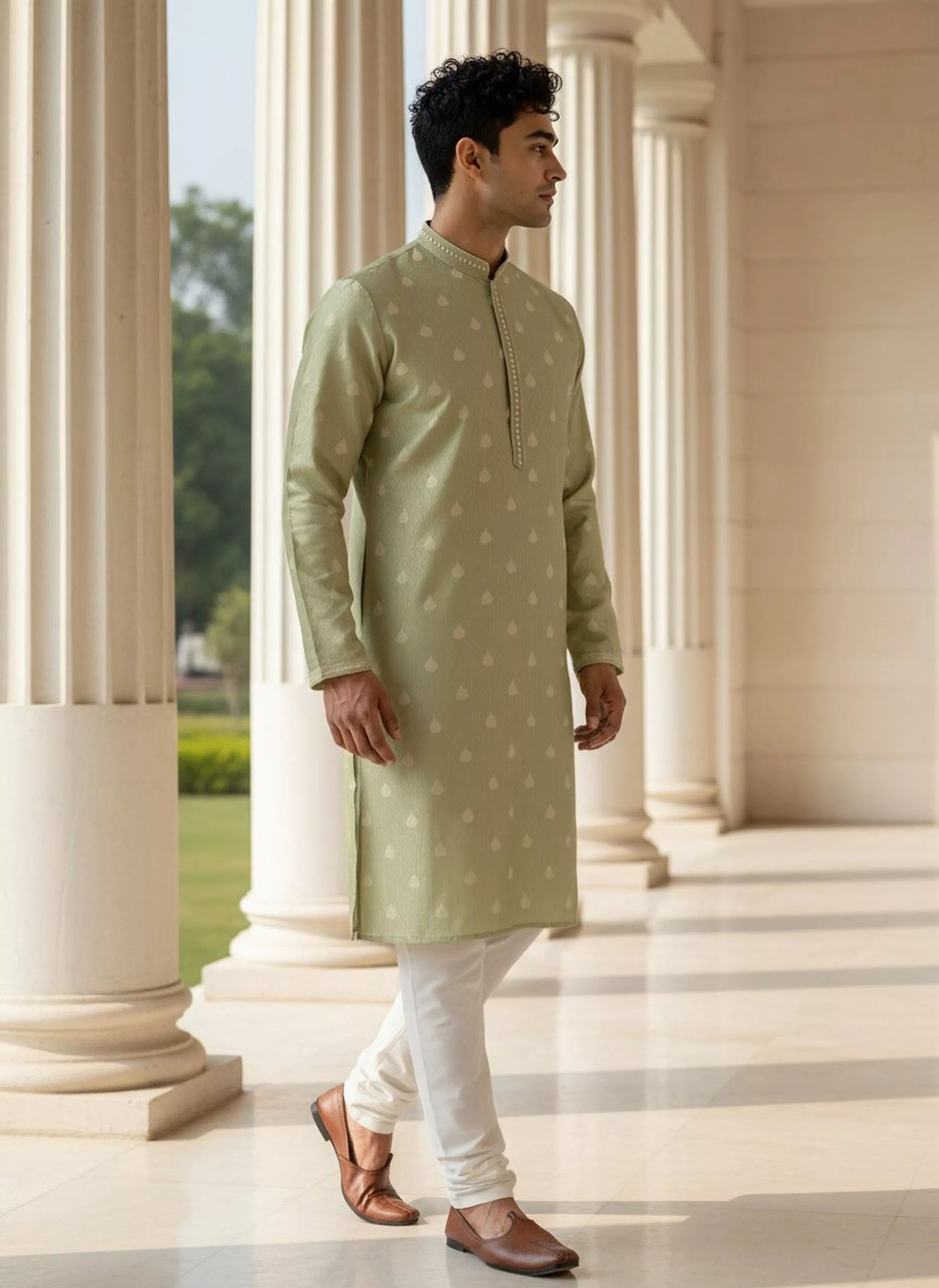 Floral Print with Zari Booti&
