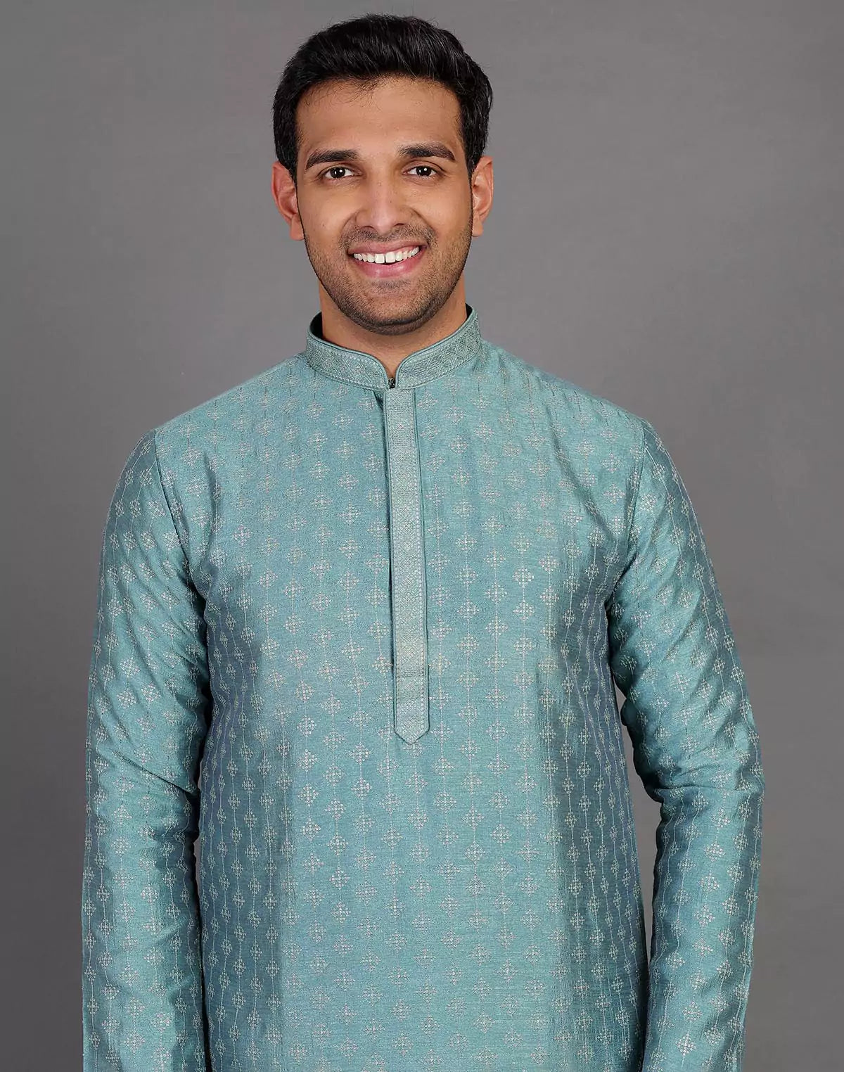 Stylish All Over Sequence Work Rama Green Party Wear Kurta Set