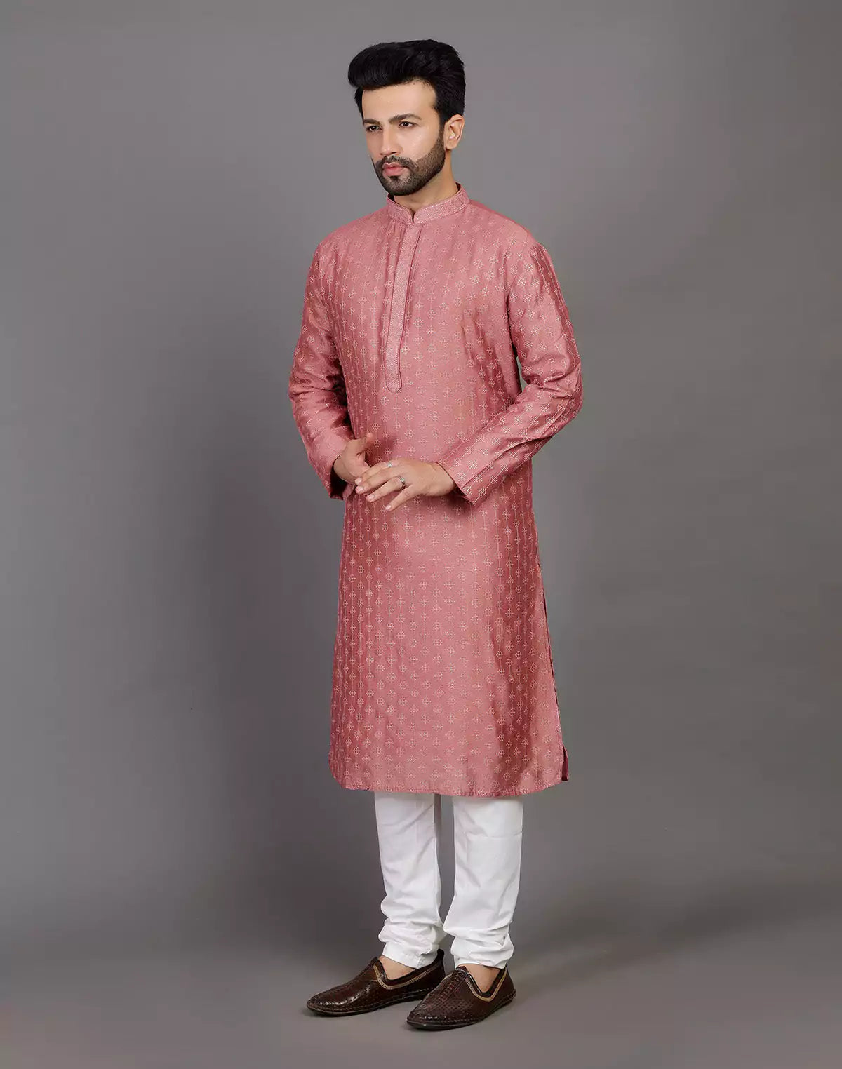 Stylish All Over Sequence Work Party Wear Kurta Set