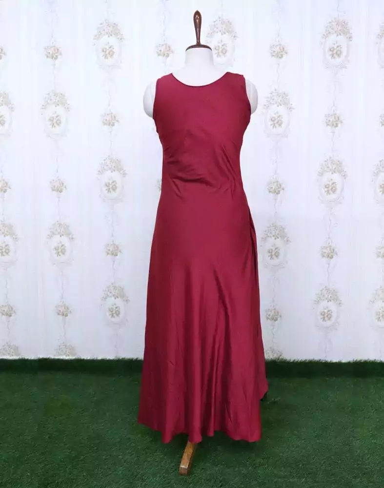 Maroon Silk Kundhan work Kurti