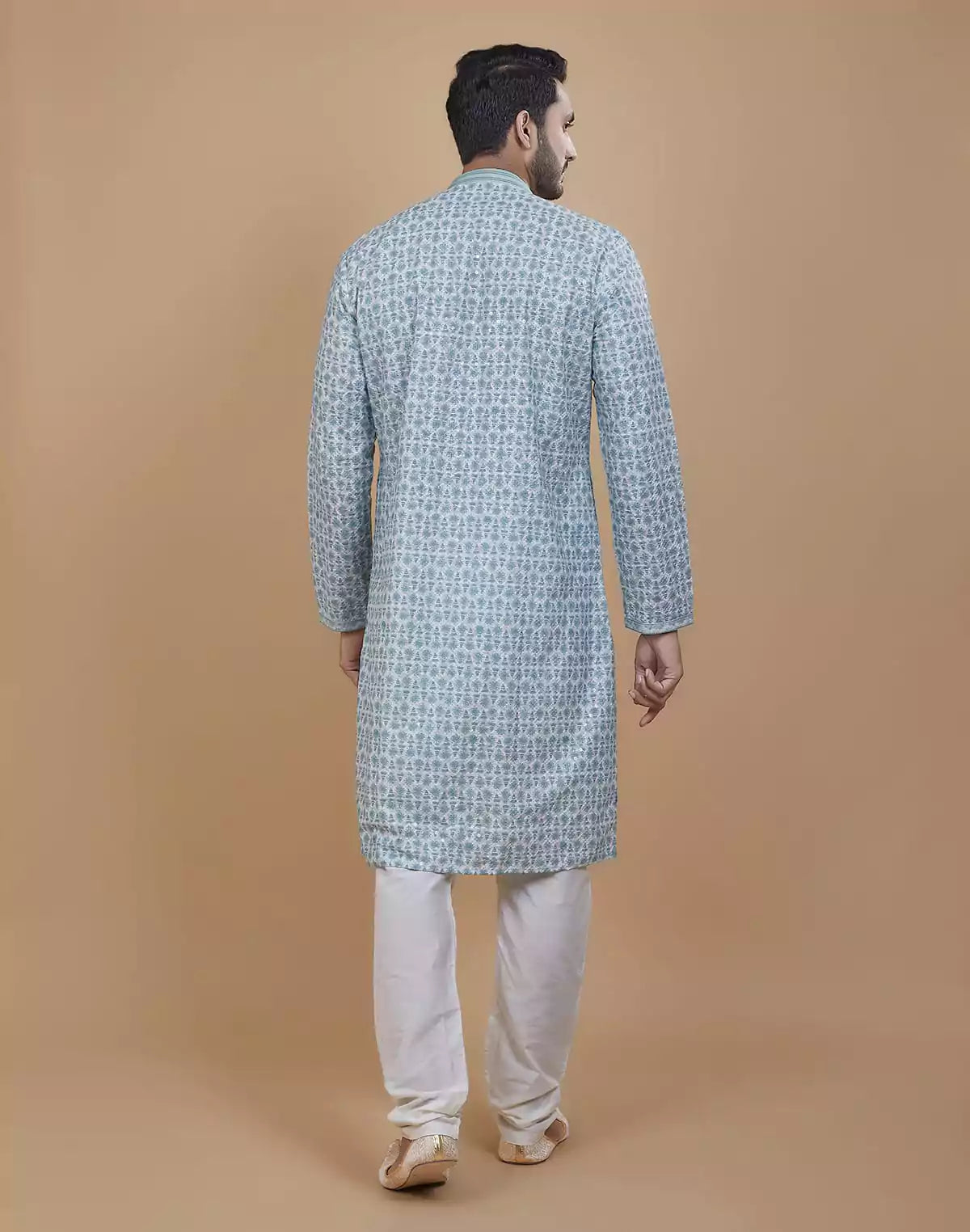 Green Coloured All Over Stunning Fully Embroidery work Kurta Set