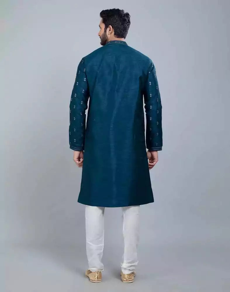 Rama Green Simple and Comfort Sequence design Kurta Set
