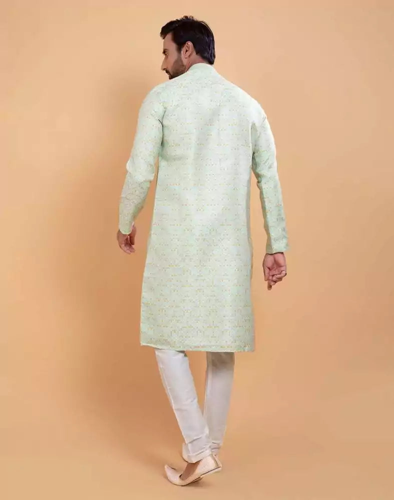 Georgette Self Design Multicolor Combo Kurta Set