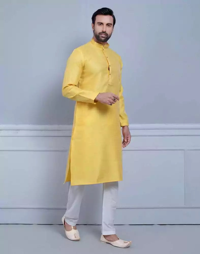 Simple Self Made Festive Design Kurta Set