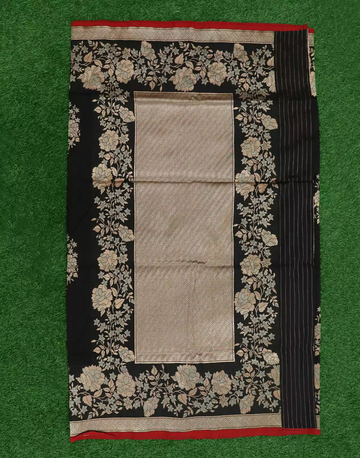 Banaras Weave Black Color Saree