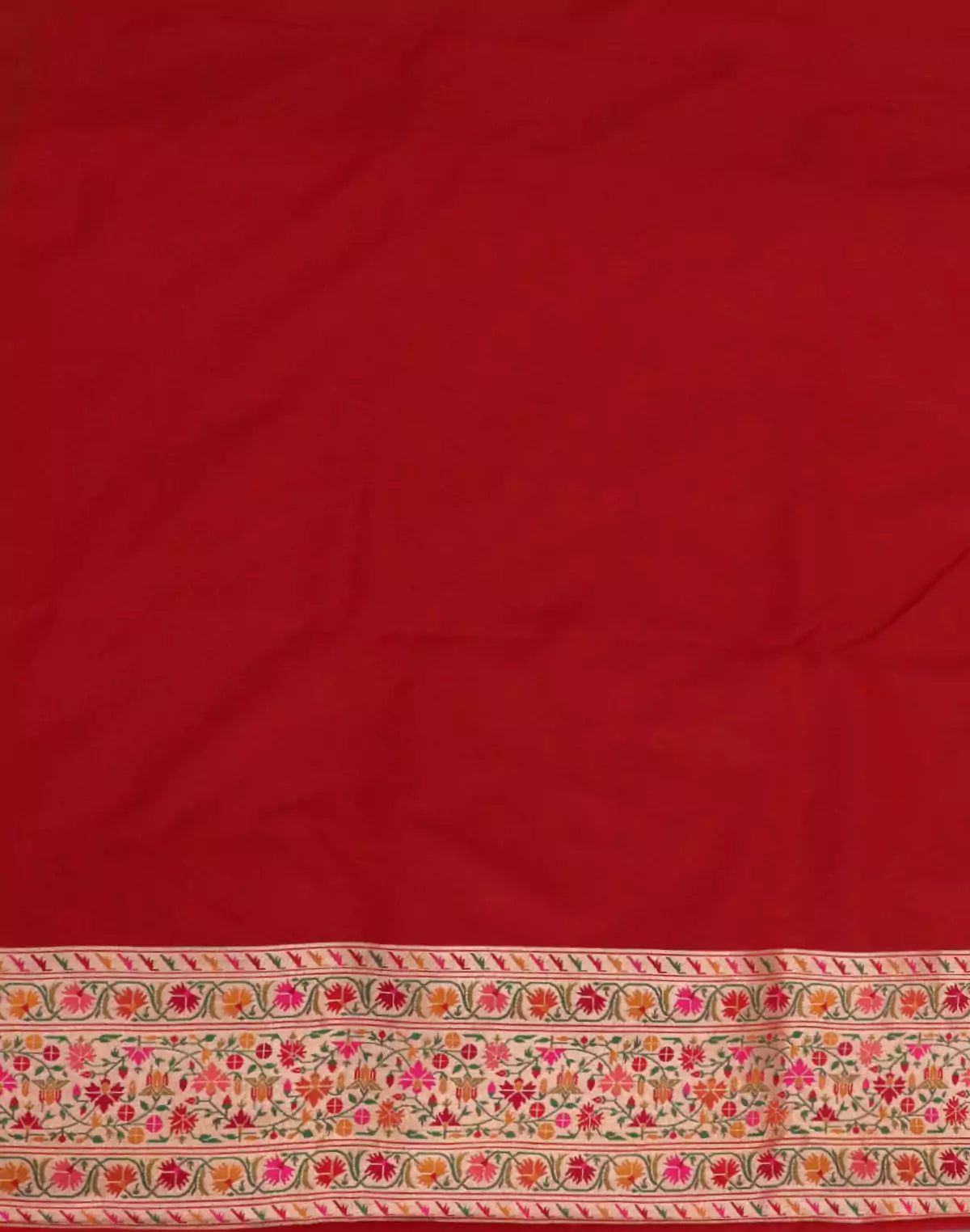 Lavender Coloured Banaras Paithani Border Saree
