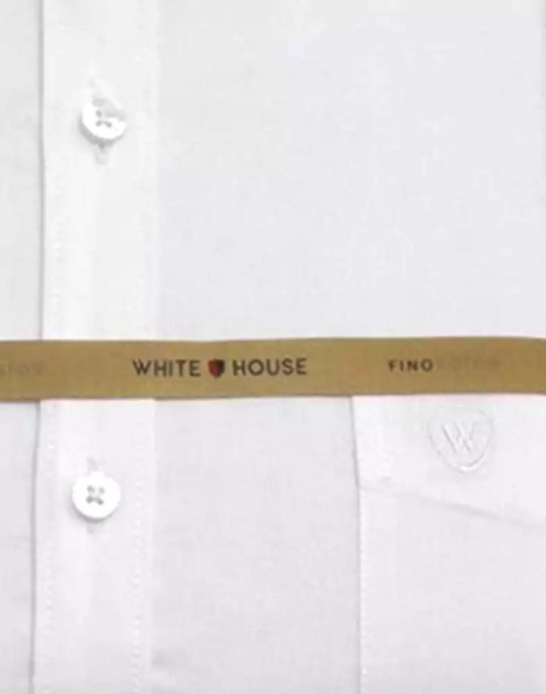 White Colour Plain Pure Cotton Shirt