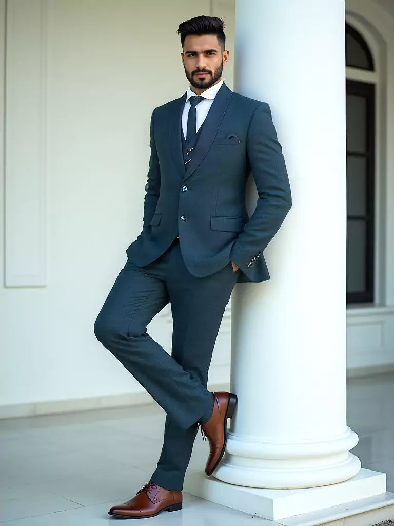 Rama Polyester Terry Cotton 5 Pc Designer Suit