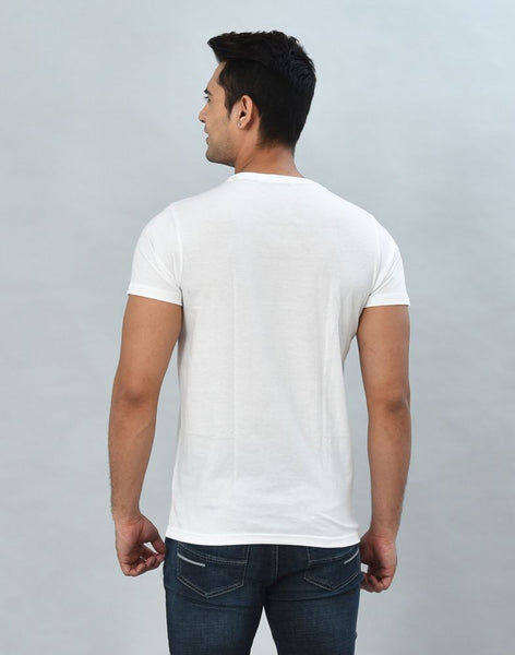 Buy Wearslim® Men's Premium White Round Neck Sleeveless Slim Fit