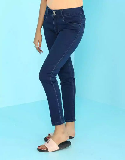Focus Killer Blue Ankle Fit Women Jeans