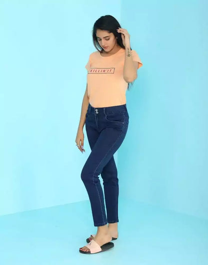 Focus Killer Blue Ankle Fit Women Jeans