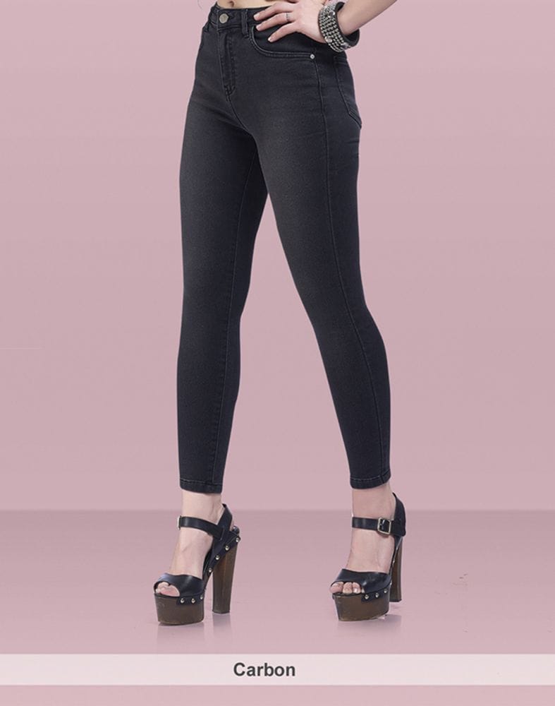 Focus high waist Skinny Jeans with 5-Pocket Styling