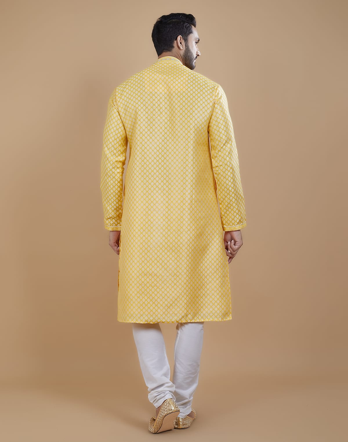 All Over Silver Bootis Jacquard Kurta Set