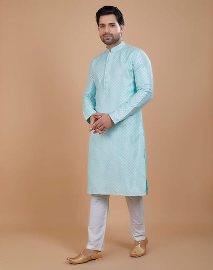 All Over Silver Bootis Kurta Set