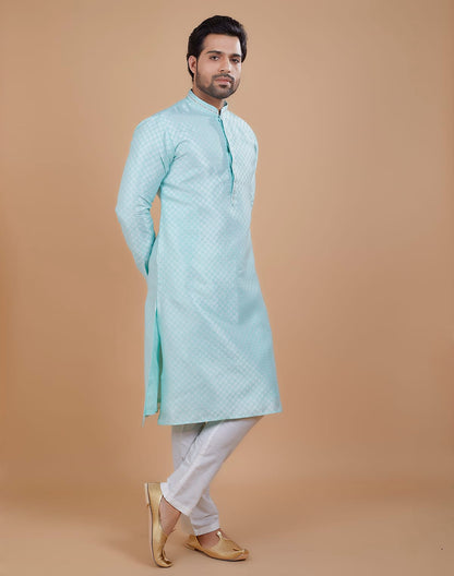 All Over Silver Bootis Kurta Set