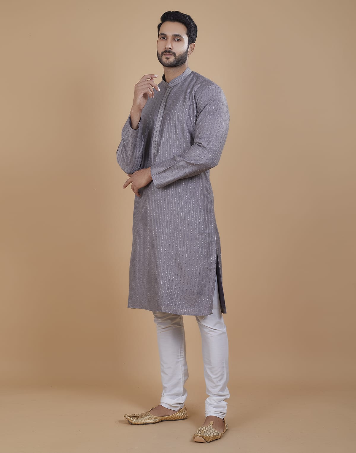 All Over Sequence Pattern Kurta Set