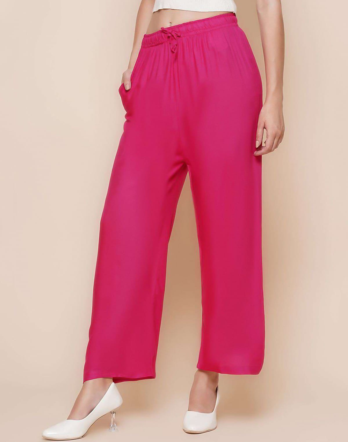 Plain Viscose Rayon Plazzo Pant