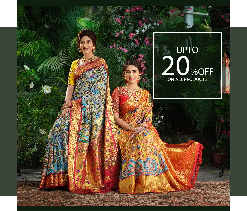 Brown Kalamkari Silk Saree Dress - Mogra Designs