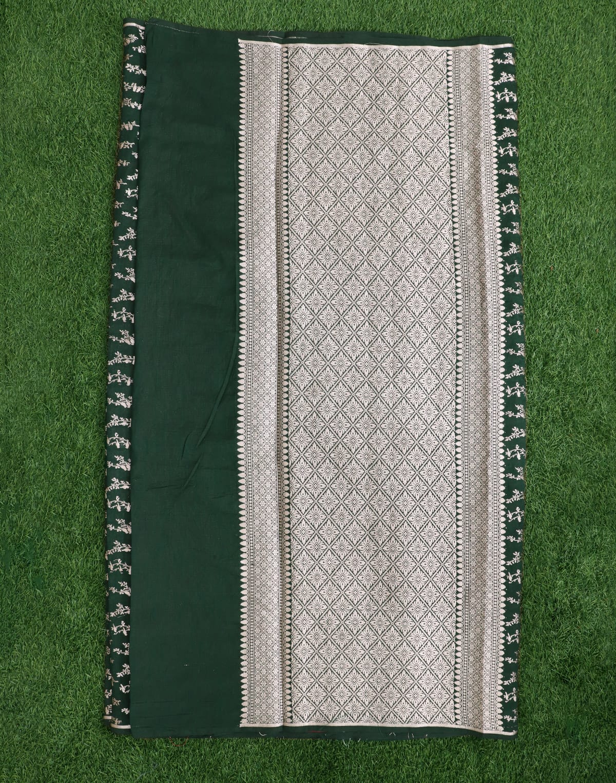 Dark Green Banaras Fancy Saree