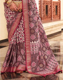 Alluring Maroon Soft Silk Saree