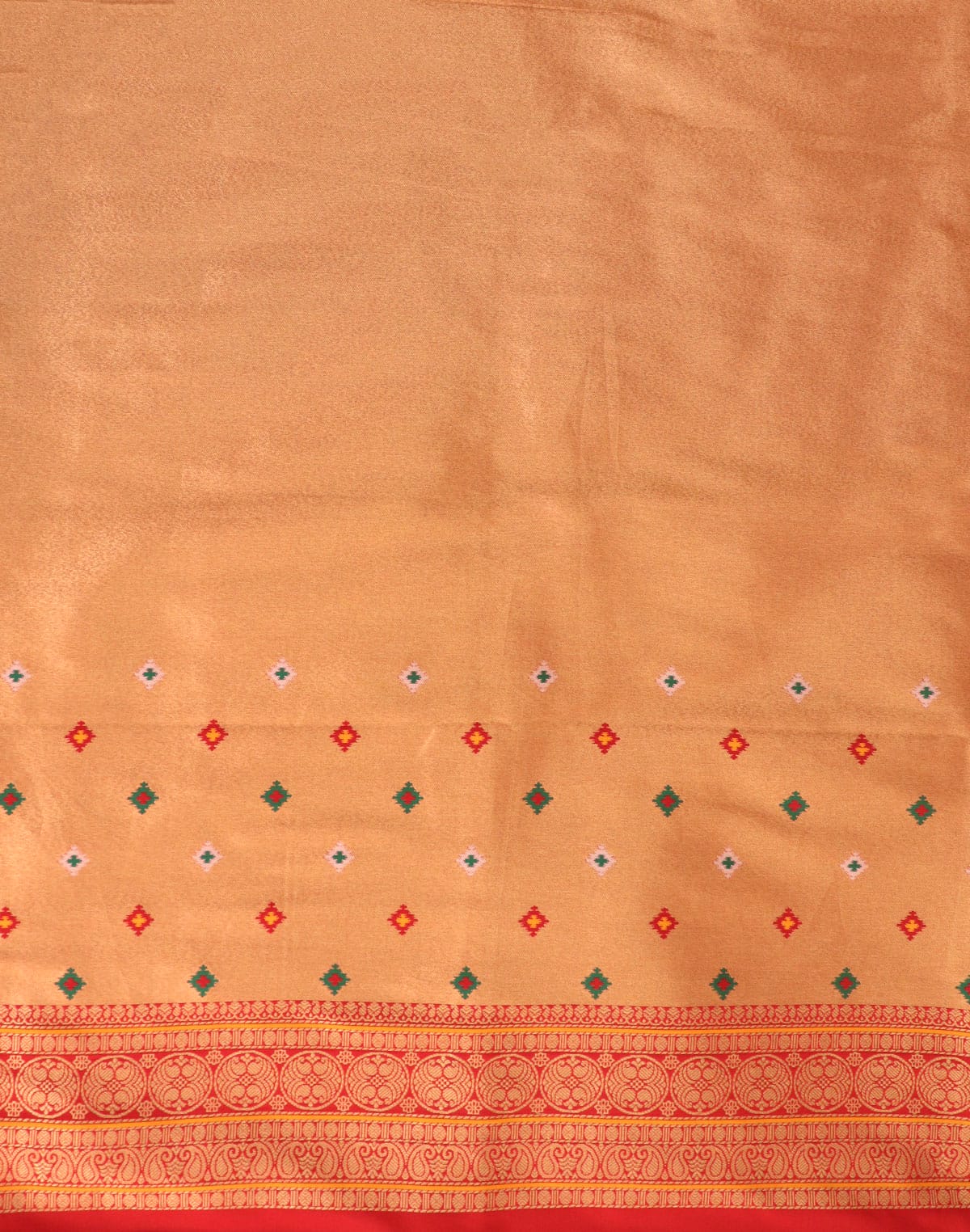 Magenta Banaras Pochampally Border Saree