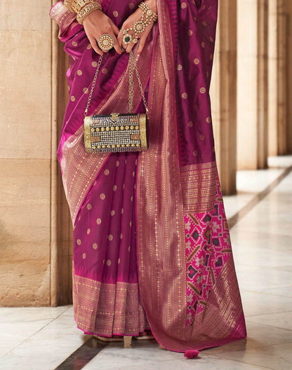 Light Purple Banaras Patola Saree