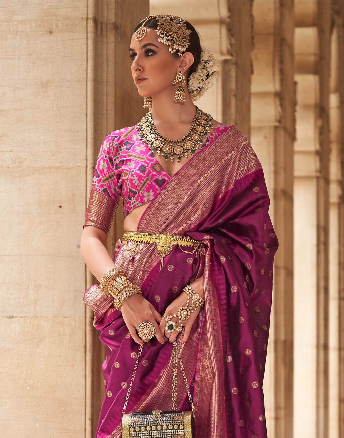 Light Purple Banaras Patola Saree