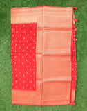 Attractive Design Organza Red Coloured Saree