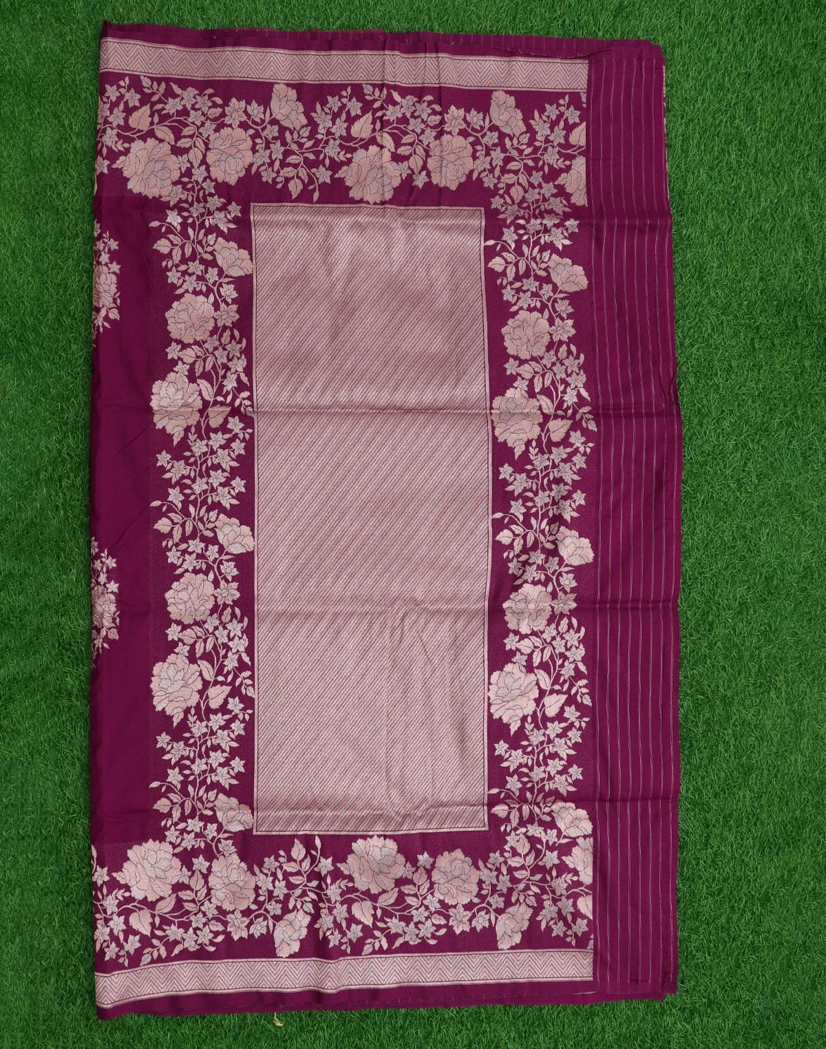 Trendy Violet Banaras Saree