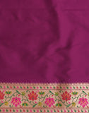 All over Floral weaving Paithani Border Saree