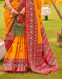 Attractive Yellow Colour Patola Saree