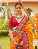 Attractive Yellow Colour Patola Saree