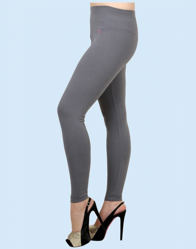 Twin Birds Anthrazite Grey Cotton Lycra Pencil Cut Women Legging