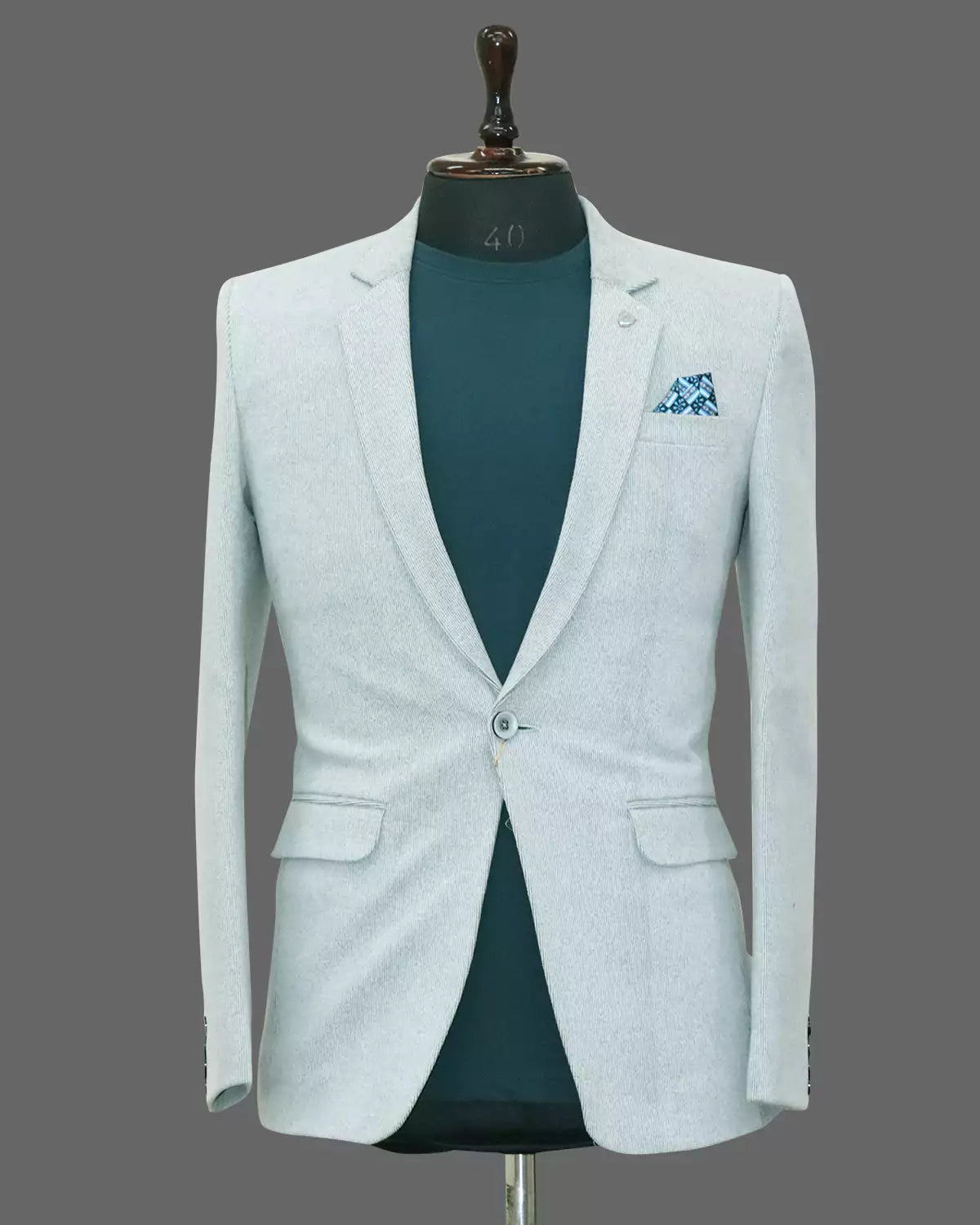 Pista Suede and Giza Cotton Blazer