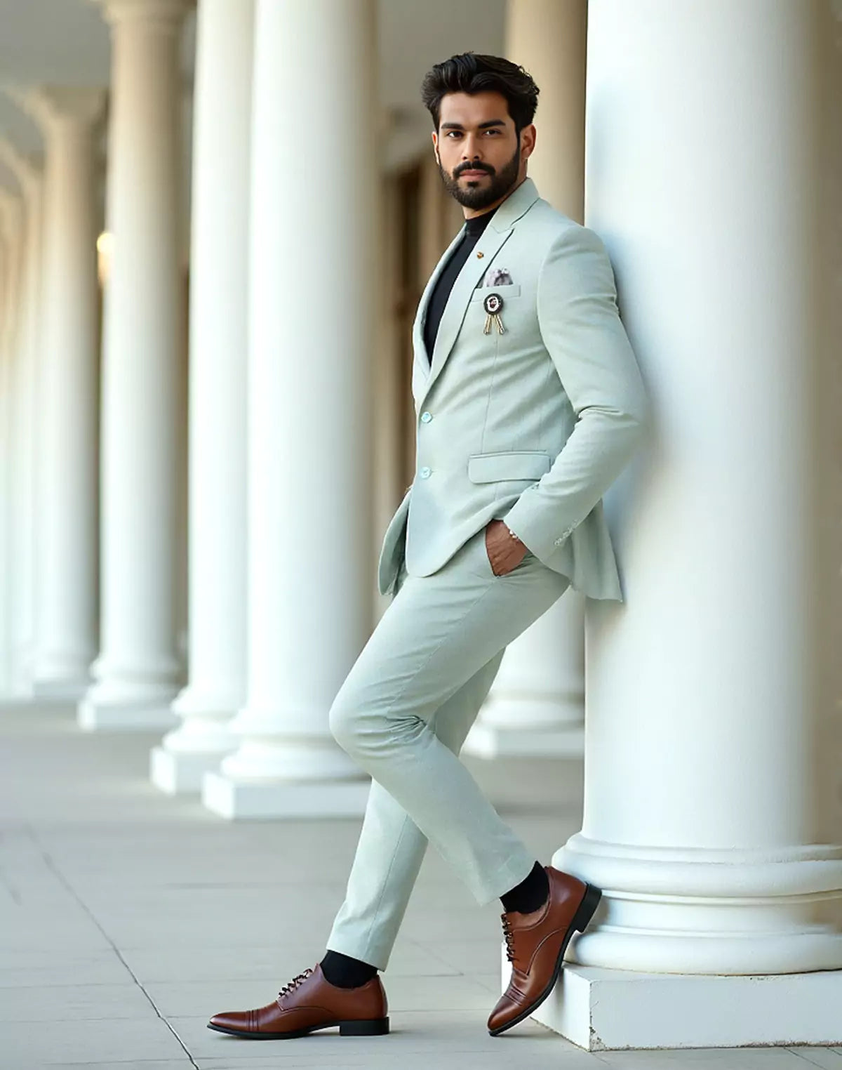 Pista Colour Solid Georgette Polyester Lycra Blazer