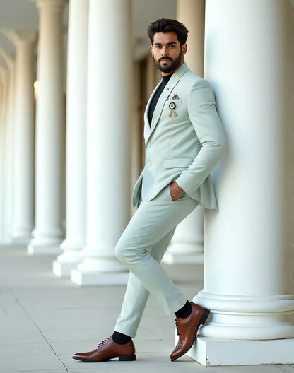 Pista Colour Solid Georgette Polyester Lycra Blazer