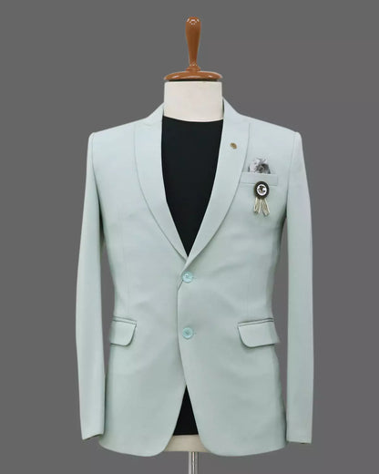Pista Colour Solid Georgette Polyester Lycra Blazer