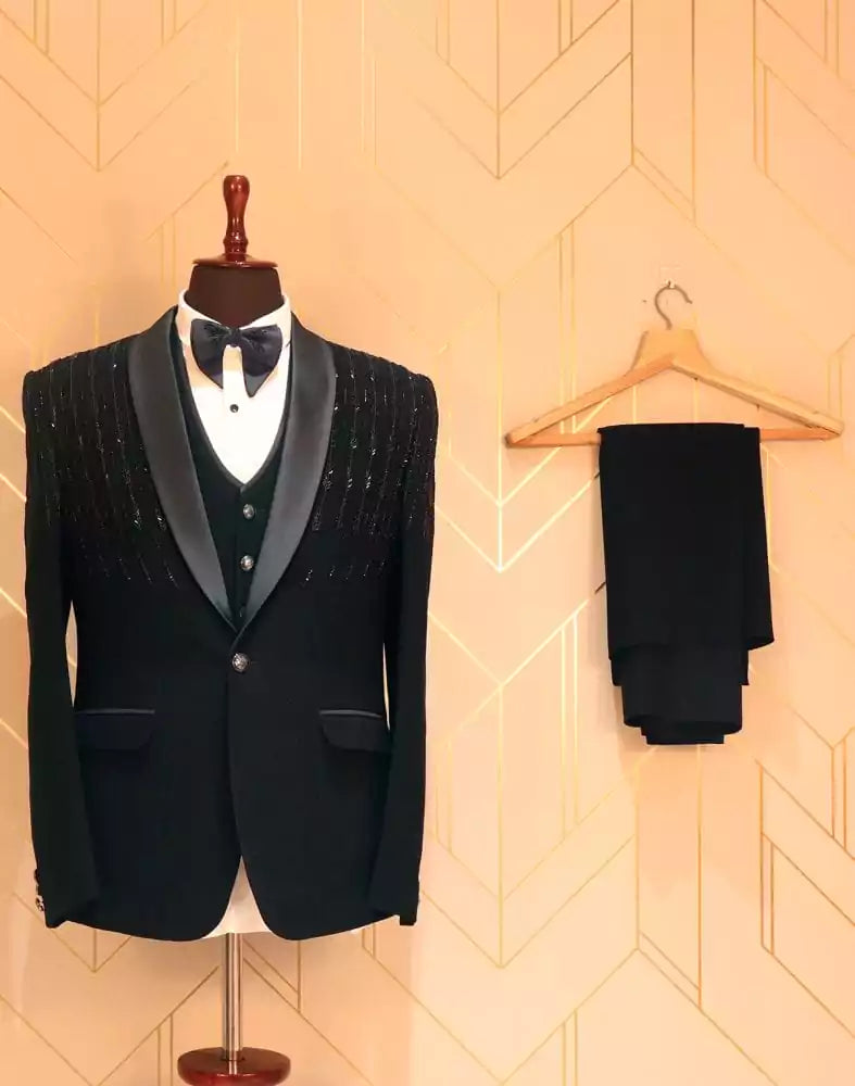 Classy Black Coloured Suit Set