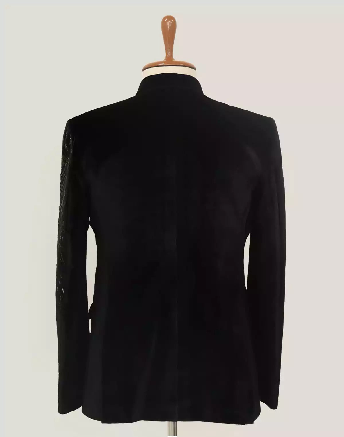 Black Velvet Cutdana work Banghgala