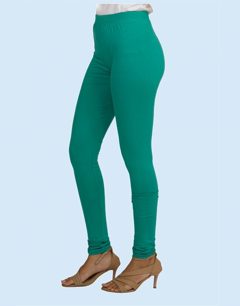 Twin Birds Emerald Lexus Cotton Lycra Pencil Cut Women Legging