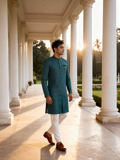 Jacquard Rama Self Paisely Design Semi Indo