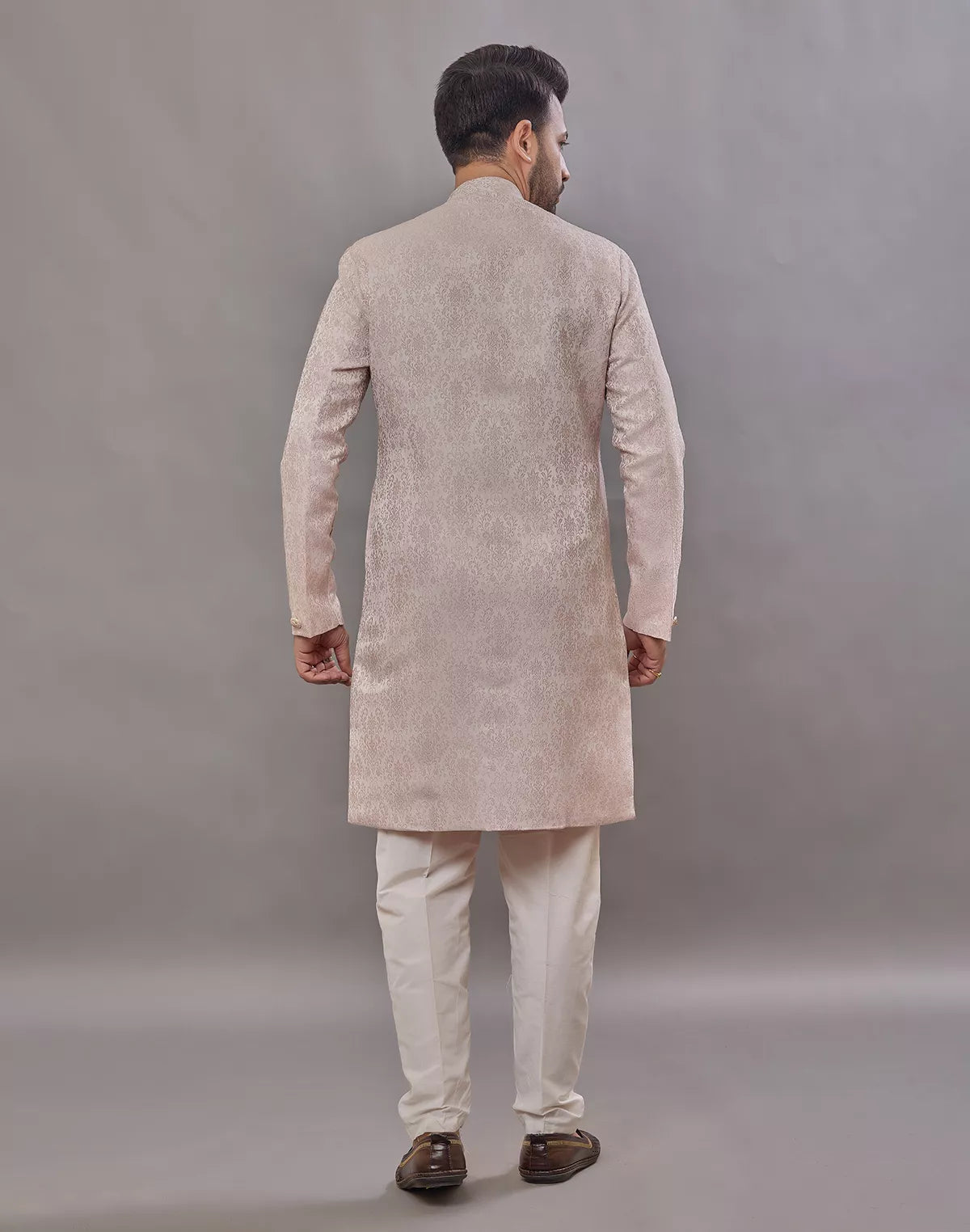 Onion Self Floral Weaving Jacquard Semi Indo