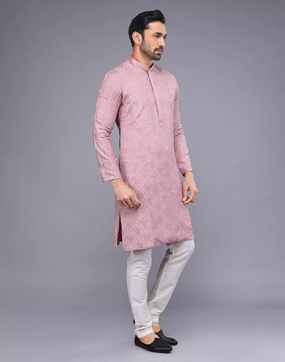 Onion Imperial Patterned Thread Soft Silk Silk Kurta Pajama