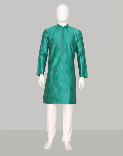 Rama Self Weaving Jacquard Kurta Pajama Set