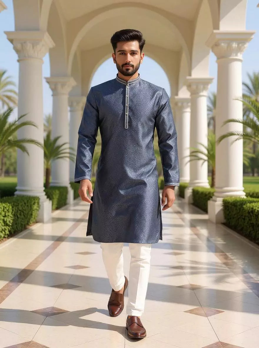 Elegance Self Weaving Jacquard Kurta Pajama