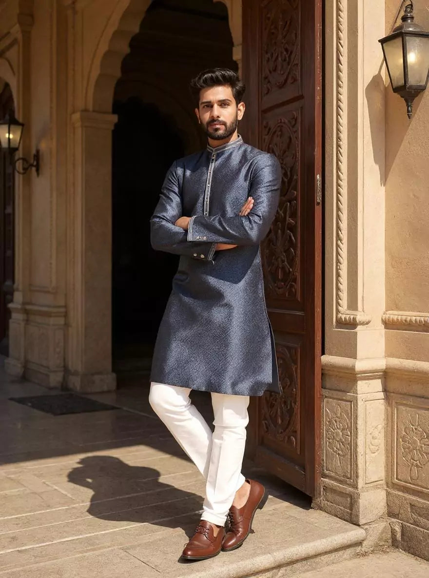 Elegance Self Weaving Jacquard Kurta Pajama